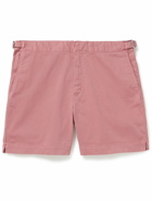 Orlebar Brown - 007 Bulldog Slim-Fit Organic Cotton-Blend Twill Shorts - Red