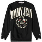 Tommy Jeans Men's Skater Prep Logo Crew Sweat in Black