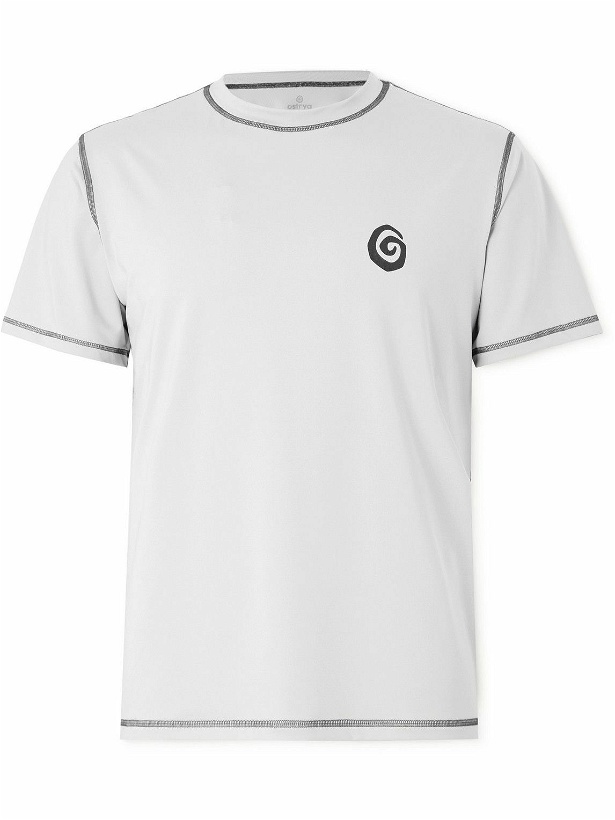 Photo: OSTRYA - Sidecar Logo-Print Cotton-Blend Jersey T-Shirt - Gray