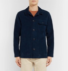 Albam - Cord Board Cotton-Corduroy Chore Jacket - Men - Navy