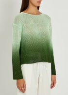 Vince Dip-dye Dégradé Cotton-blend Jumper Cream