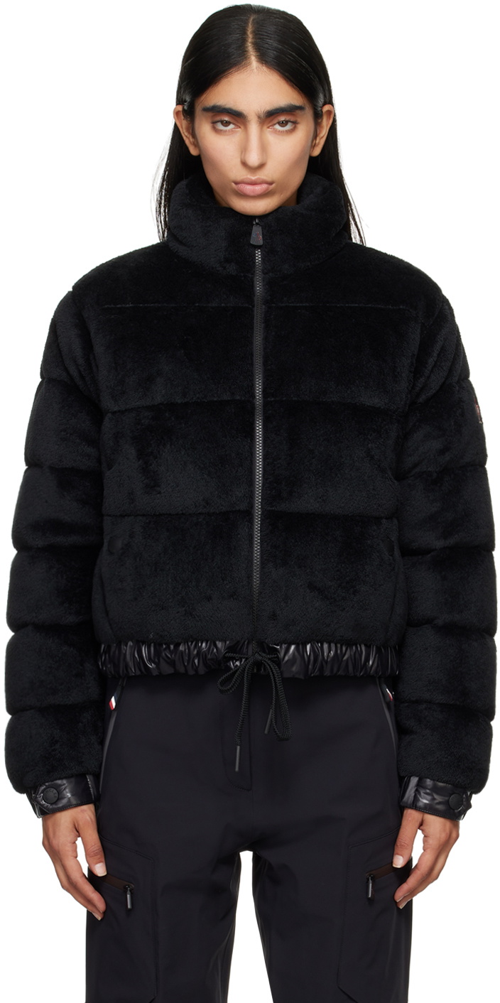 Moncler Grenoble Black Ayse Faux-Fur Down Jacket Moncler
