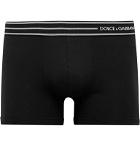 Dolce & Gabbana - Stretch-Cotton Boxer Briefs - Black