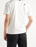 Ader Error - Embroidered Printed Cotton-Jersey T-Shirt - White