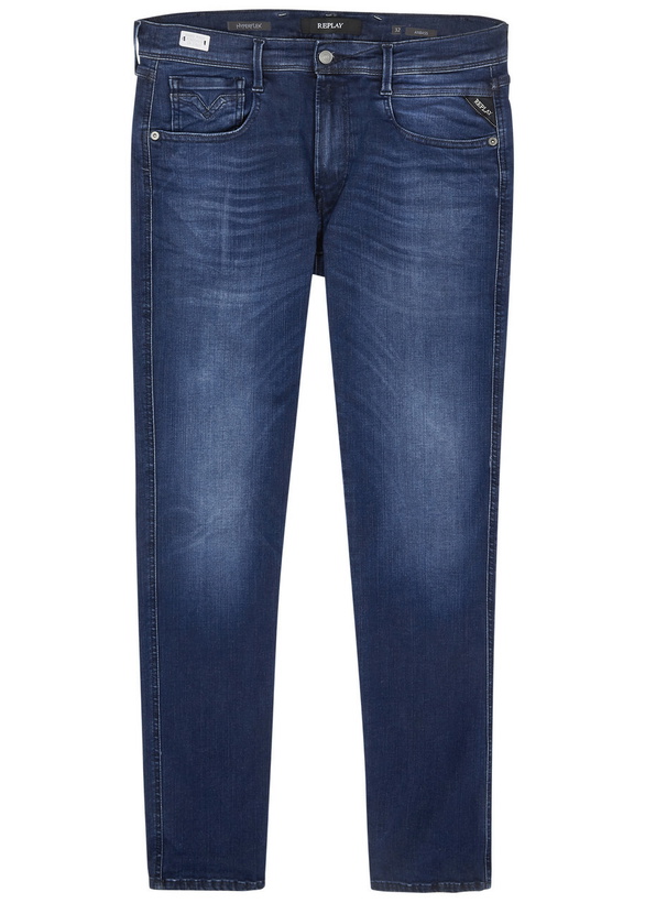Photo: Replay Anbass Hyperflex Slim-leg Jeans Dark Blue