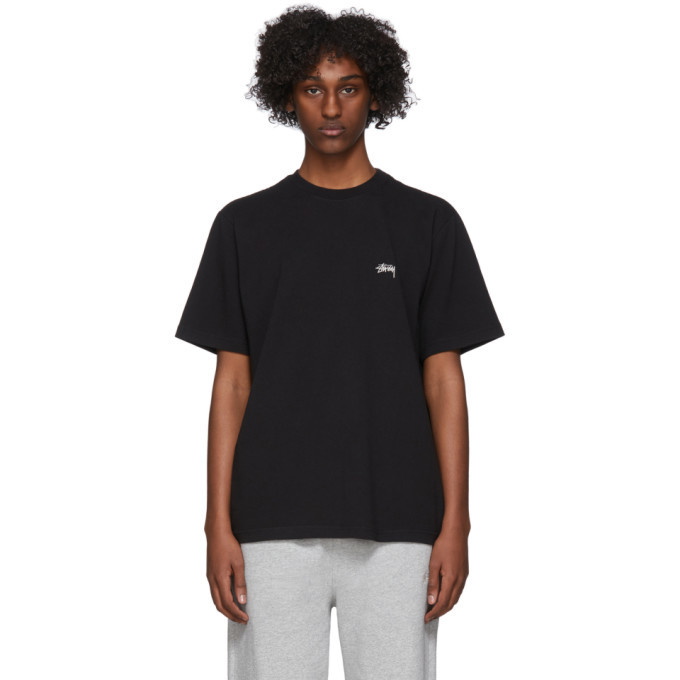 Photo: Stussy Black Stock Logo T-Shirt