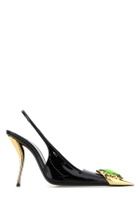Saint Laurent Black Leather Loulou Pumps
