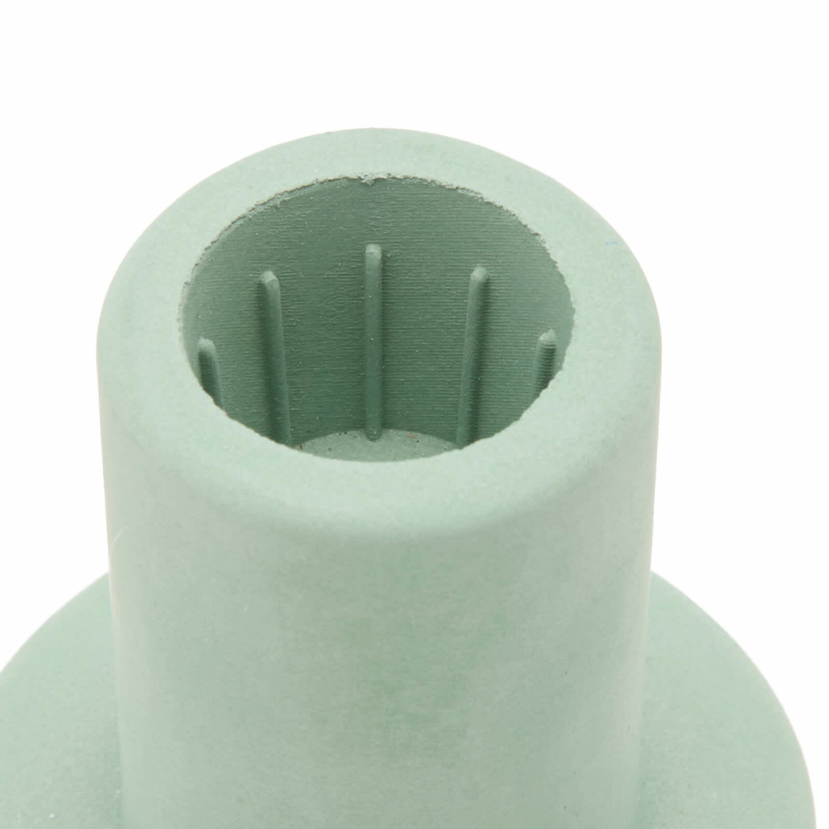 HAY Concrete Tube Candleholder in Emerald Green 