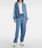 The Upside Oracle Elias hemp and cotton chambray track jacket