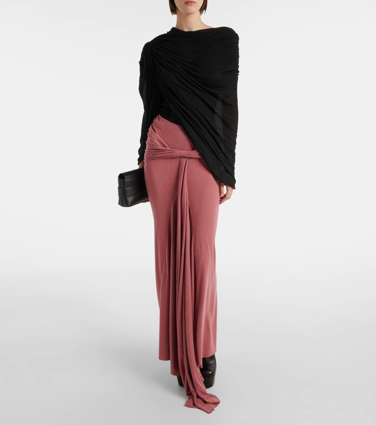 【関税&送料込み】Rick Owens Draped Maxi Skirt Rick Owens Twist maxi skirt Rick Owens