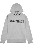 Moncler Grenoble Logo Hooded Cotton Sweatshirt Grey