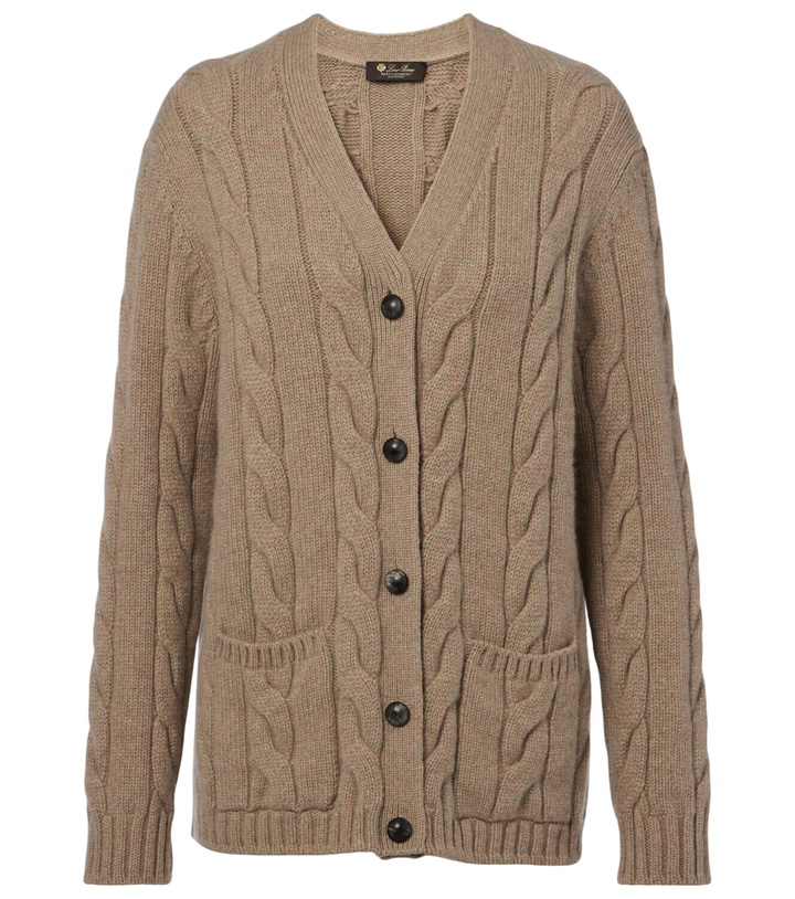 Photo: Loro Piana Napier cable-knit cashmere cardigan