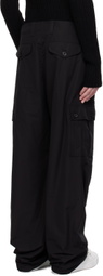 Dolce & Gabbana Black Plaque Cargo Pants