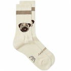 Rostersox Dog Socks in White