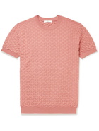 Mr P. - Knitted Cotton-Jacquard T-Shirt - Pink