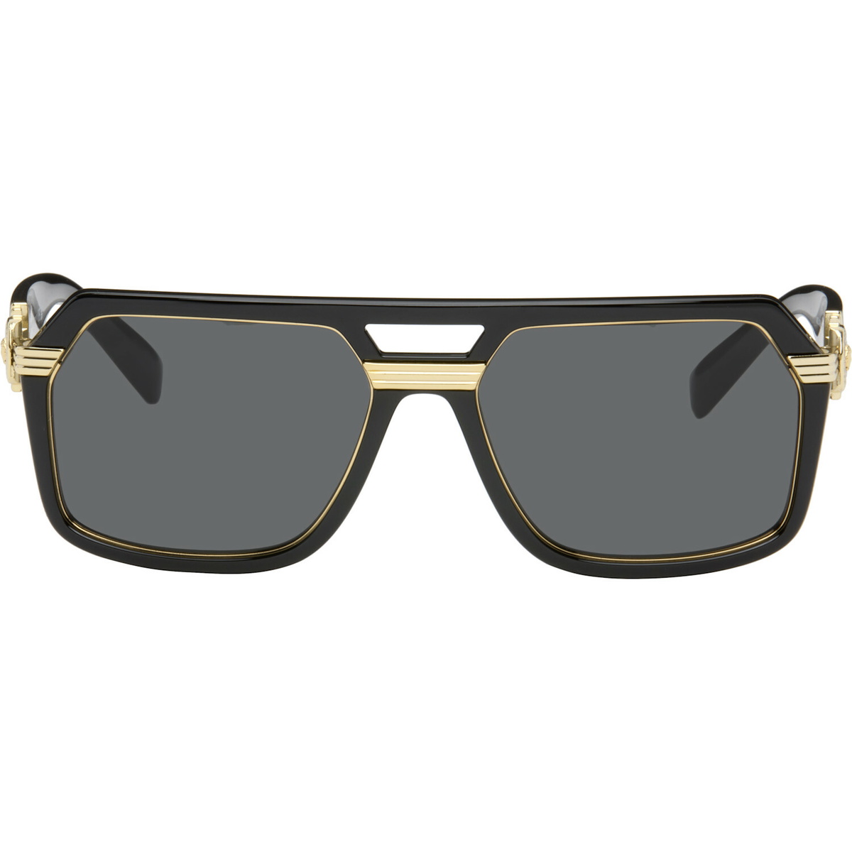 Versace Black Vintage Icon Pilot Sunglasses