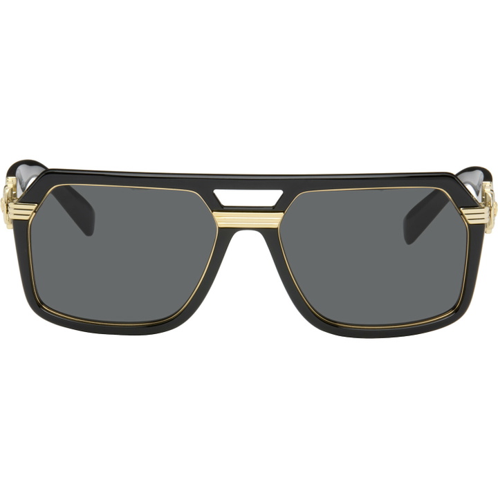 Photo: Versace Black Vintage Icon Pilot Sunglasses