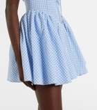 Bananhot Micaela gingham halterneck cotton minidress