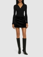 WEWOREWHAT Plush Mini Skirt