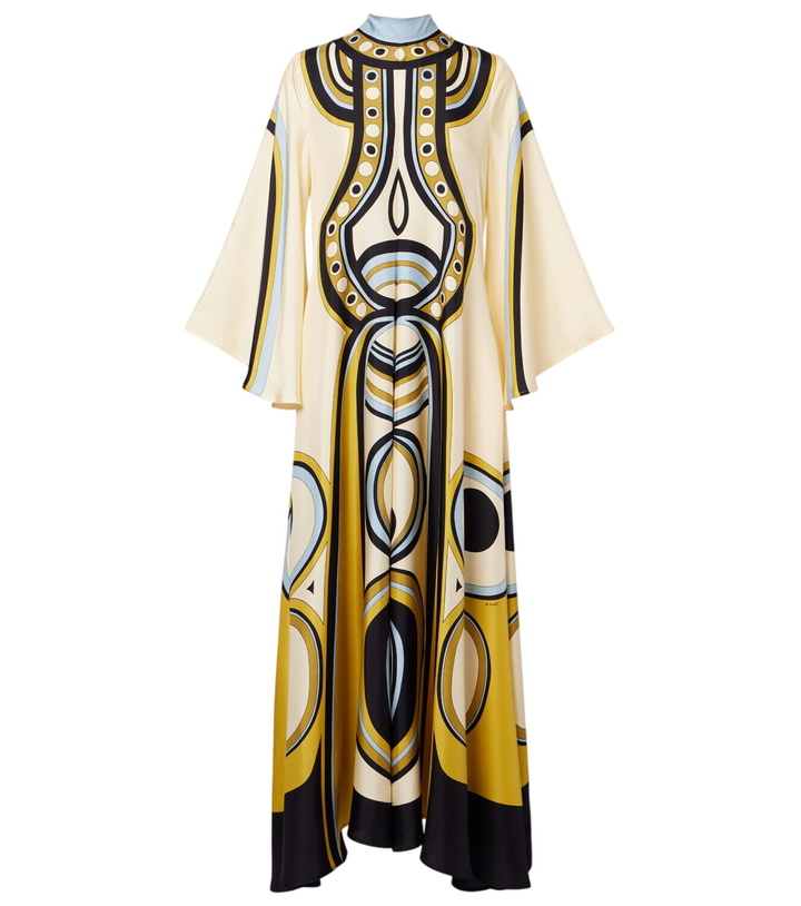 Photo: La DoubleJ Magnifico printed silk twill maxi dress