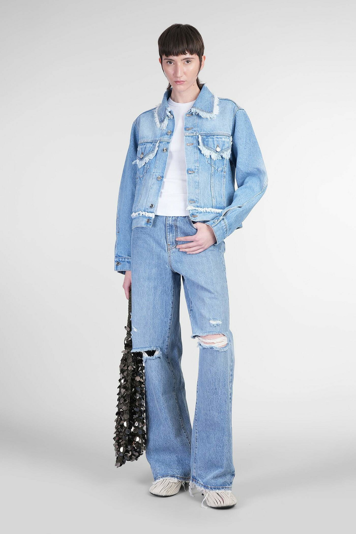 Séfr Sydney Denim Jackets In Blue Cotton