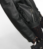 Dolce&Gabbana - Embellished leather jacket
