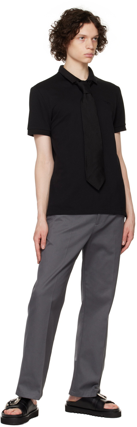 Factor's Black Silk Mesh Tie