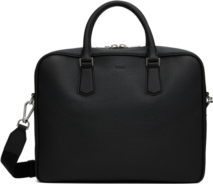 Photo: BOSS Black Grained Leather Briefcase