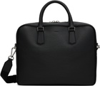 BOSS Black Grained Leather Briefcase