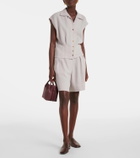 Loro Piana Dorin linen crêpe Bermuda shorts
