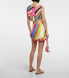 Pucci - Printed cotton crop top