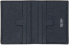 TOM FORD Navy Folding Card Holder