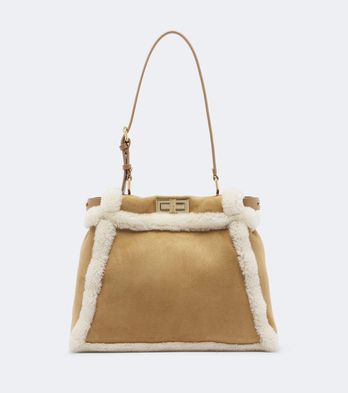 Fendi Peekaboo® Medium suede shoulder bag