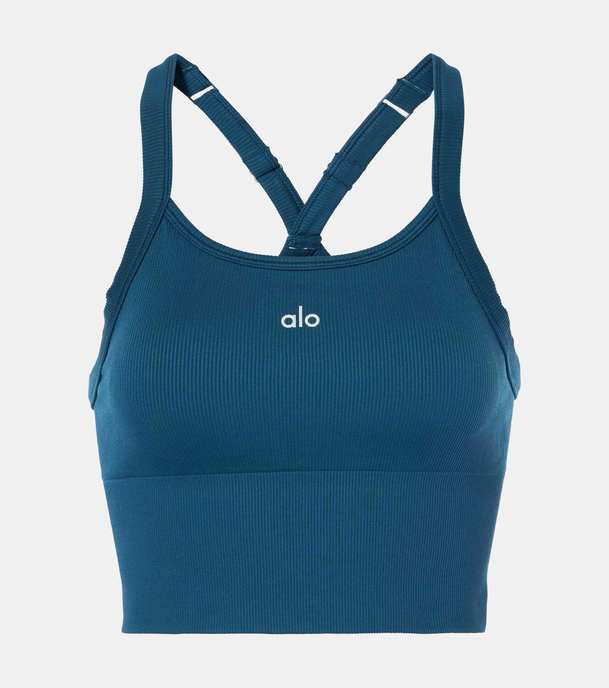 Alo Yoga Favorite ribbed-knit cropped tank top