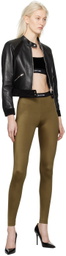TOM FORD Black Cropped Leather Jacket