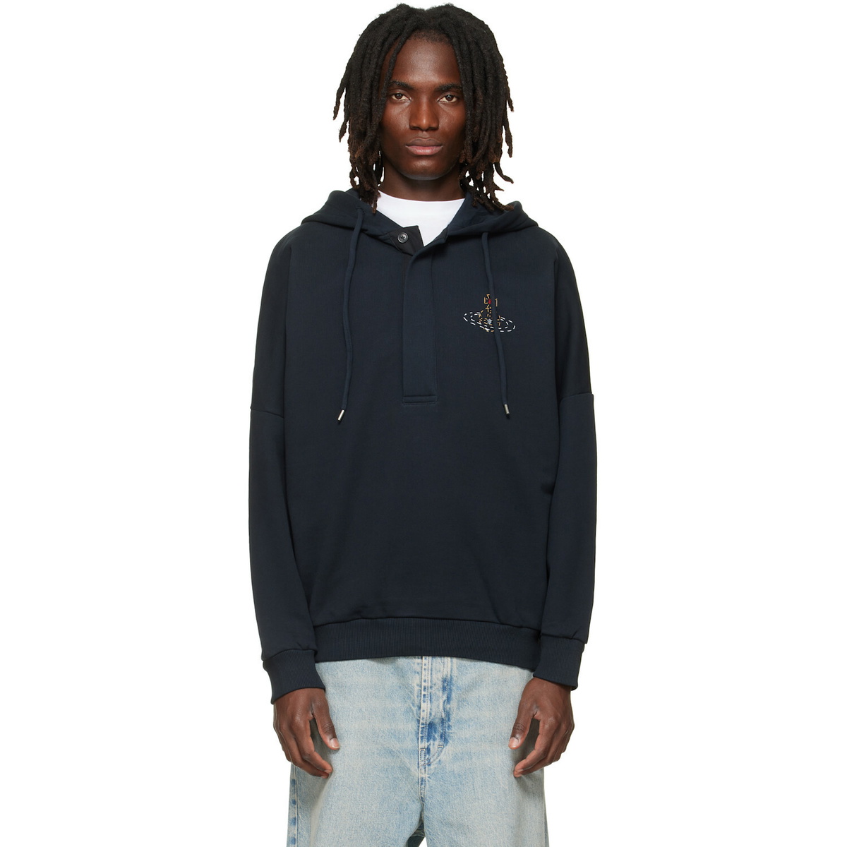 Vivienne Westwood White Spray Orb Hoodie Vivienne Westwood