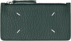 Maison Margiela Green Four Stitches Card Holder