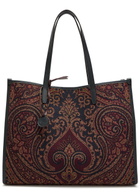 Etro Lovetrotter Large Paisley-jacquard Leather Tote - Multicoloured - One Size