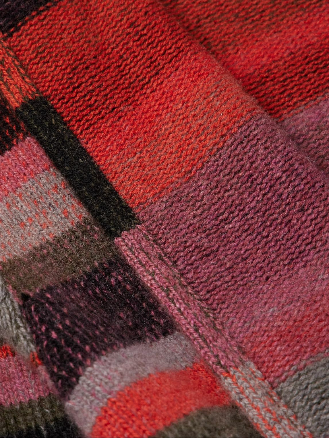 The Elder Statesman - Shawl-Collar Striped Cashmere Cardigan - Pink