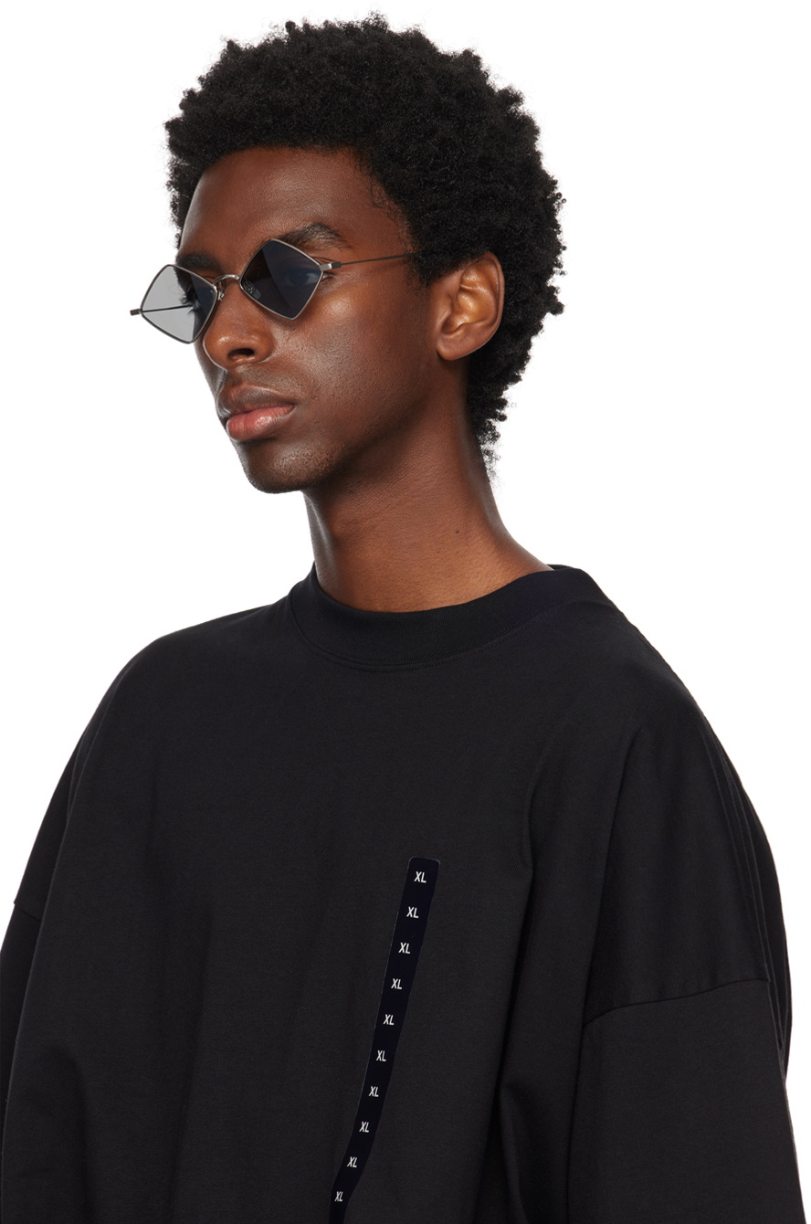 サングラス SAINT LAURENT Woman Sunglasses Silver SL302LISA 001 Saint Laurent™ SL 302 Lisa Geometric Sunglasses | EyeOns.com
