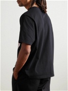 Corridor - Tripmas Logo-Print Organic Cotton-Jersey T-Shirt - Black