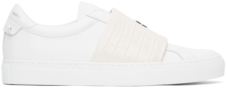 Photo: Givenchy White Croc Webbing Sneakers