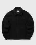ØLÅF WOOL VARSITY COACH JACKET Black Mens Overshirt