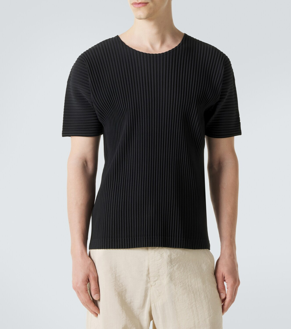 Homme Plissé Issey Miyake Basics pleated T-shirt