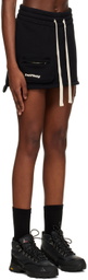 HALFBOY Black Pocket Miniskirt