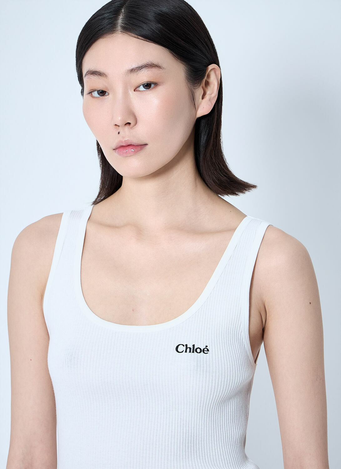 Chloé Logo Motif Tank Top