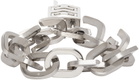 Givenchy Silver G Link Padlock Bracelet