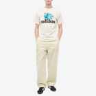 Adidas Men's Originals Friends T-Shirt in Black/Bright Cyan