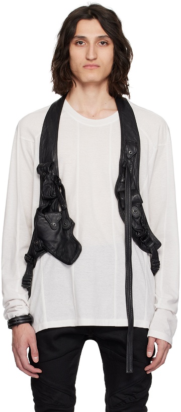 Photo: Julius Black Bellows Pocket Leather Vest