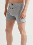 A.P.C. - Cotton-Jersey Boxer Shorts - Gray